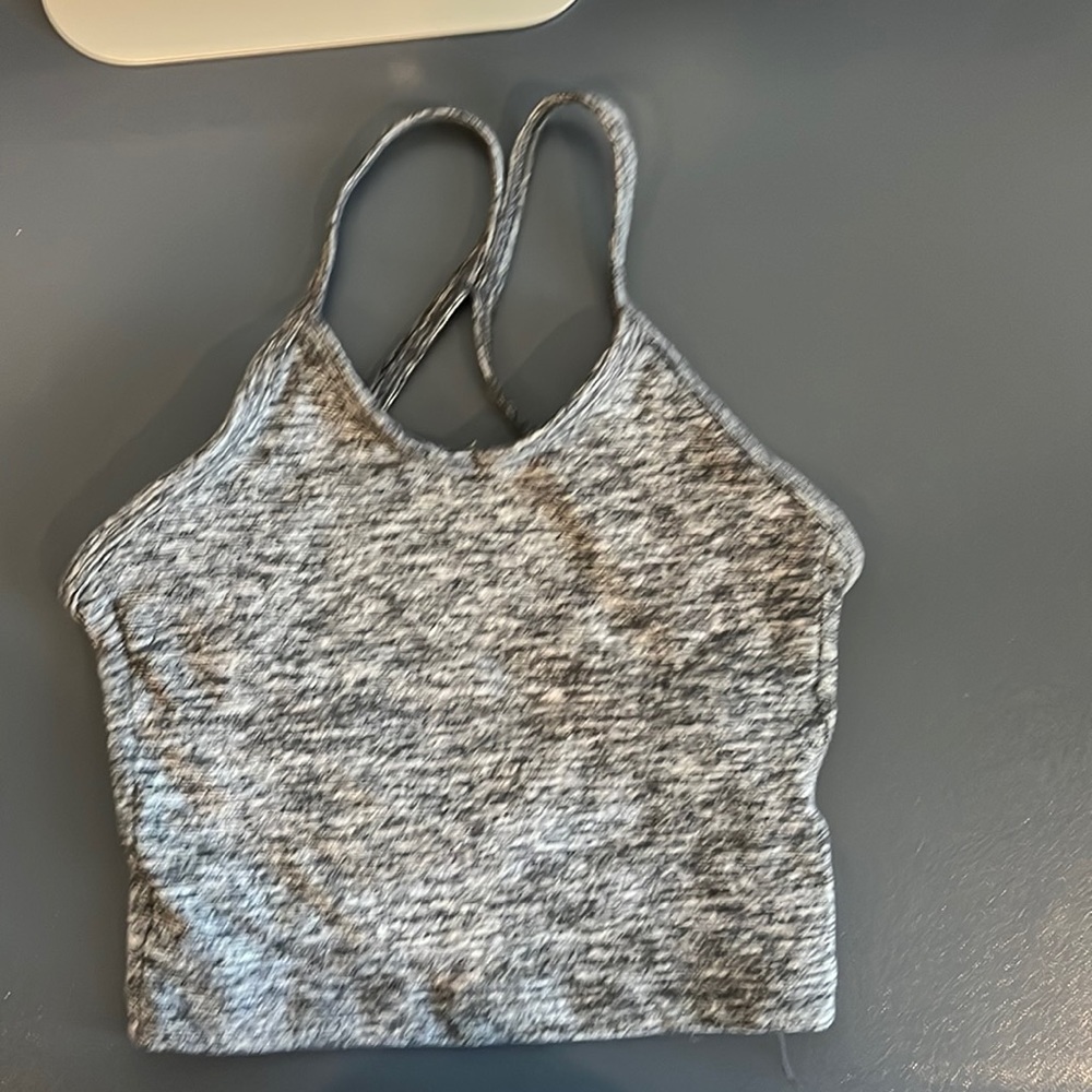 Katrina Wear crop top, Diamond Back Top, Gray, size YM (youth medium)